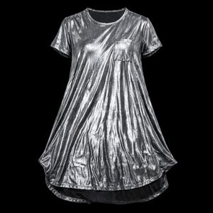 LuLaRoe Shimmering Silver Mini Dress